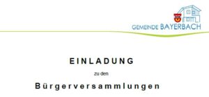 Bürgerversammlungen 2025