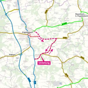 Brücke über den Goldbach in Ergoldsbach ab 6. Juli gesperrt
